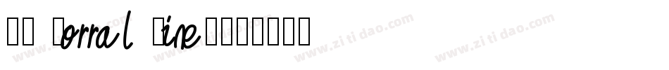 OK Corral Lined字体转换